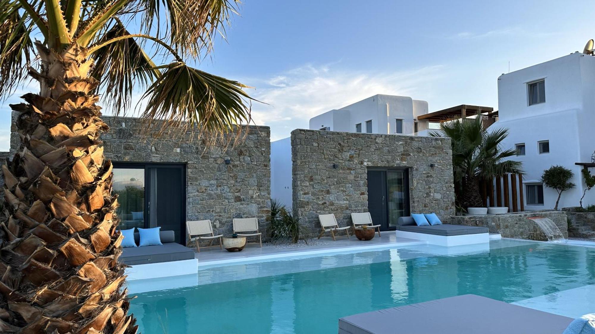 Myconian Theros Luxury Suites Ano Mera Exterior foto